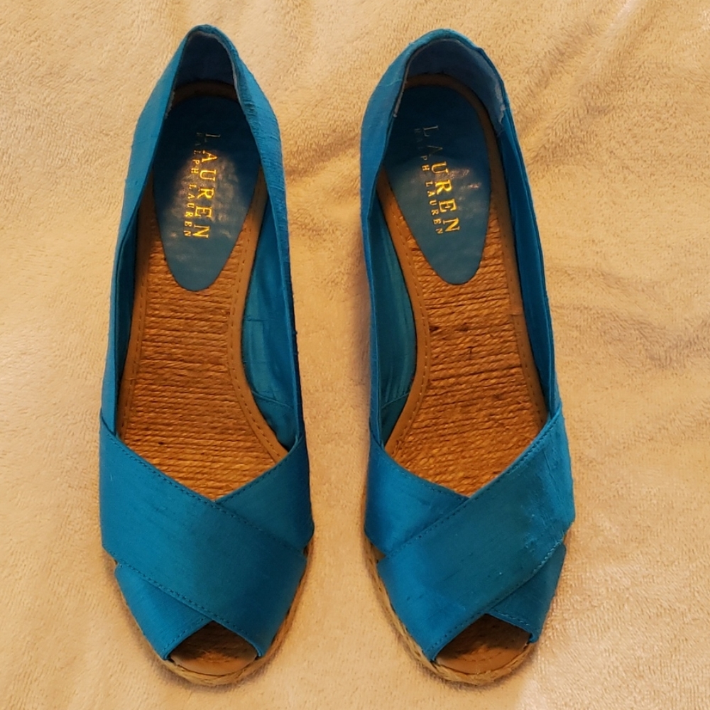 Ralph Lauren Cecilia Blue Espadrilles